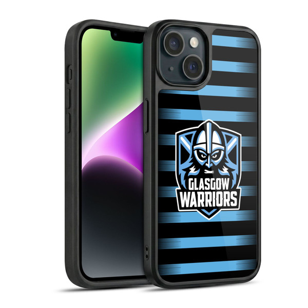 Glasgow Warriors Logo 2 Stripes Gel Armour Case For Apple iPhone 14