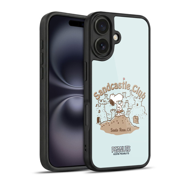 Peanuts Beach Snoopy Sand Castle Gel Armour Case For Apple iPhone 16
