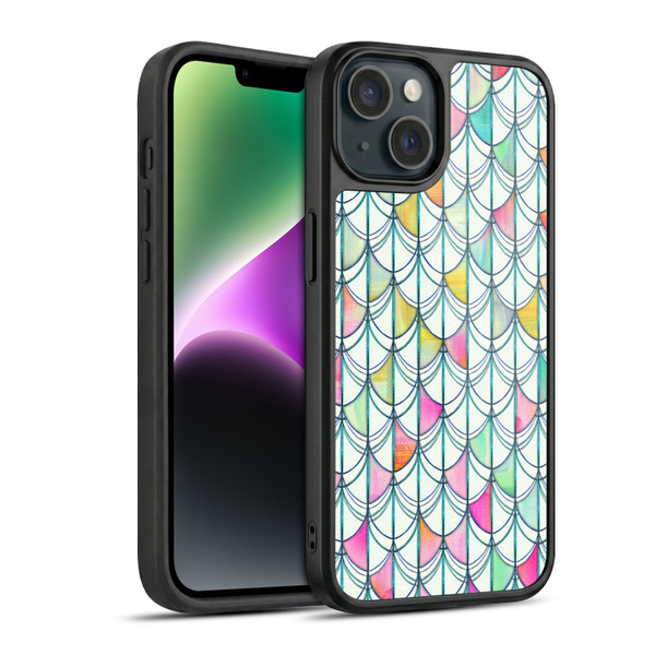 Micklyn Le Feuvre Patterns Fish Scale Cutout Gel Armour Case For Apple iPhone 14
