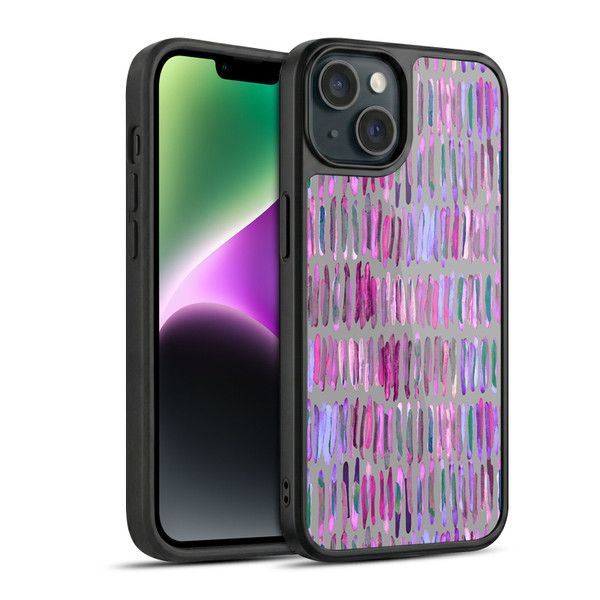 Micklyn Le Feuvre Patterns Messy Watercolour Stripes Gel Armour Case For Apple iPhone 14