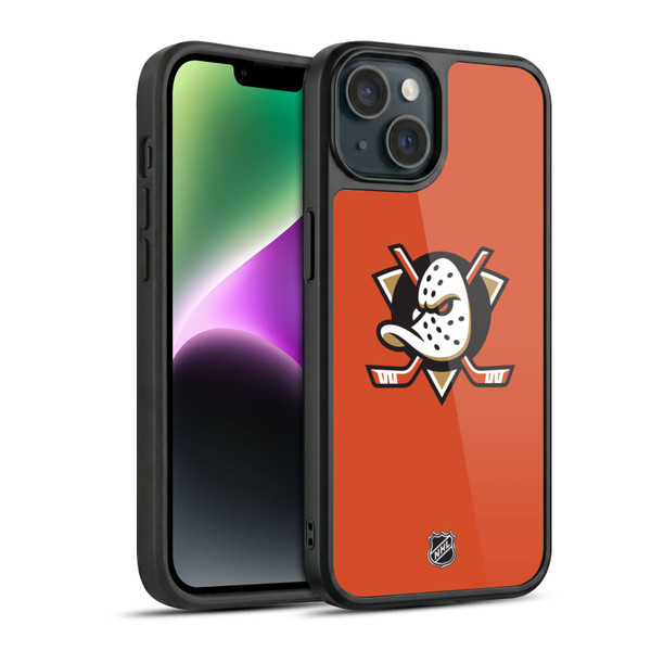 NHL Anaheim Ducks Plain Gel Armour Case For Apple iPhone 14