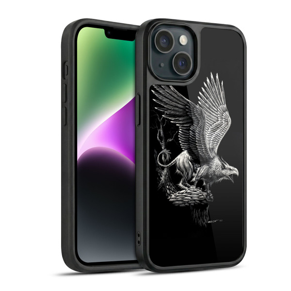 Stanley Morrison Black And White Griffon Gel Armour Case For Apple iPhone 14