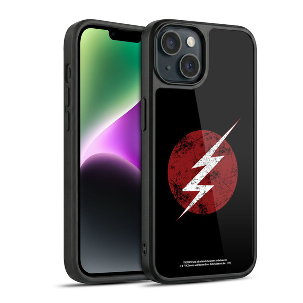 The Flash TV Series Logos Distressed Look Gel Armour Case For Apple iPhone 14