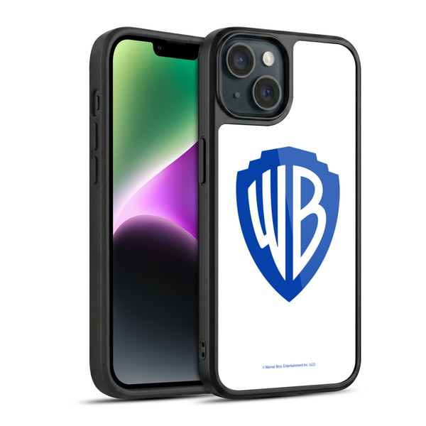 Warner Bros. Shield Logo White Gel Armour Case For Apple iPhone 14