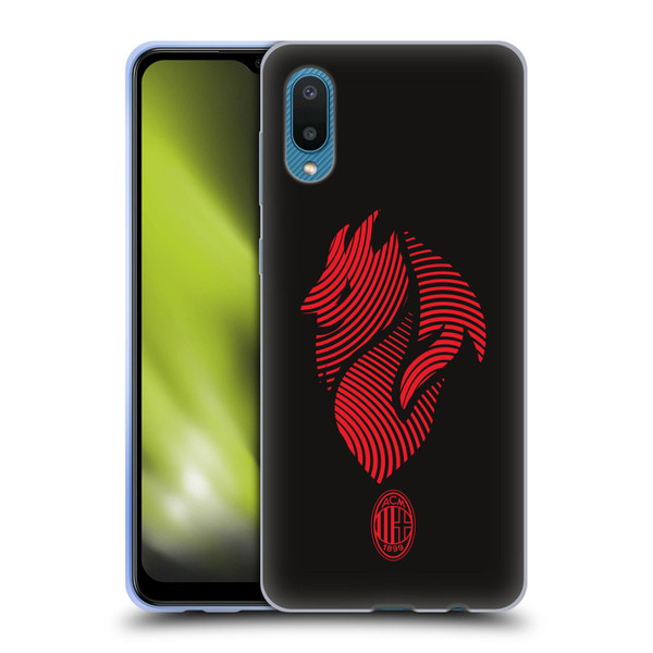 AC Milan Graphics Logo Soft Gel Case for Samsung Galaxy A02/M02 (2021)