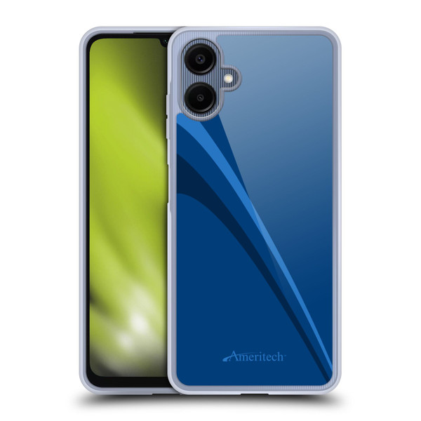 Ameritech Graphics Blue Mono Lines Soft Gel Case for Samsung Galaxy A06 4G / 5G