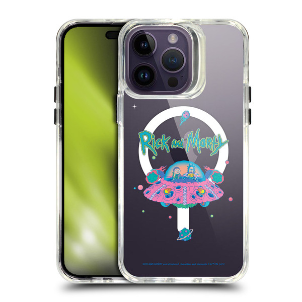 Rick And Morty Character Art The Space Cruiser SHOCKPROOF BUMPER CASE COMPATIBLE WITH Apple iPhone 14 Pro Max & MAGSAFE