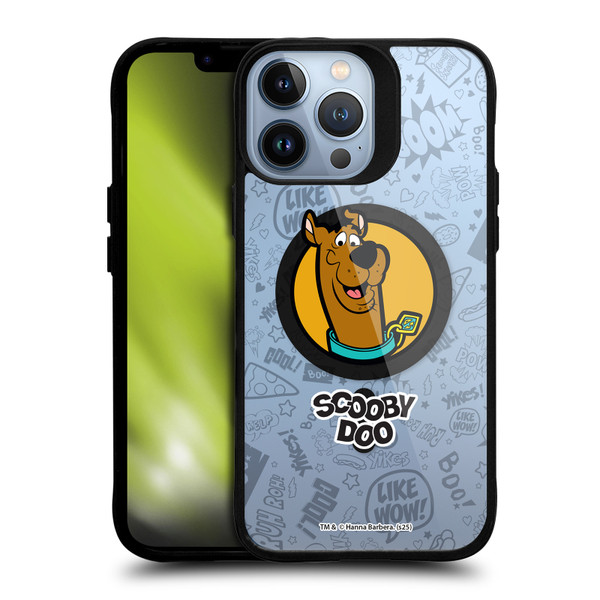 Scooby-Doo Character Art Pattern BLACK SHOCKPROOF BUMPER CASE COMPATIBLE WITH Apple iPhone 13 Pro Max & MAGSAFE