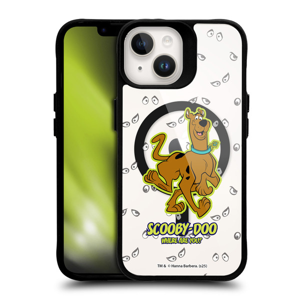 Scooby-Doo Character Art Where Are You BLACK SHOCKPROOF BUMPER CASE COMPATIBLE WITH Apple iPhone 14 & MAGSAFE
