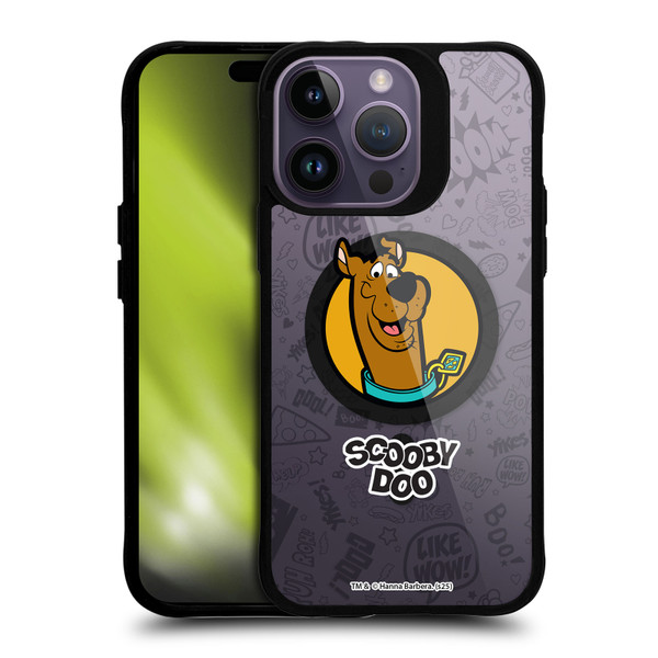 Scooby-Doo Character Art Pattern BLACK SHOCKPROOF BUMPER CASE COMPATIBLE WITH Apple iPhone 14 Pro Max & MAGSAFE