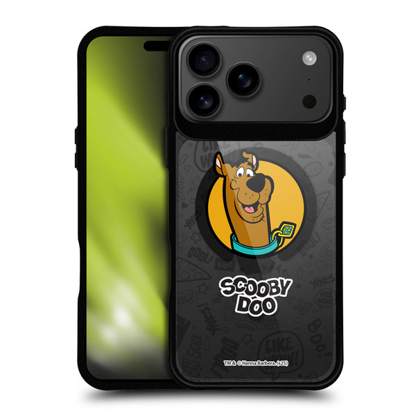 Scooby-Doo Character Art Pattern BLACK SHOCKPROOF BUMPER CASE COMPATIBLE WITH Apple iPhone 17 Pro Max & MAGSAFE