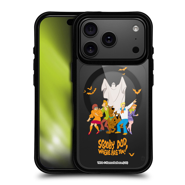 Scooby-Doo Character Art Group Halloween BLACK SHOCKPROOF BUMPER CASE COMPATIBLE WITH Apple iPhone 17 Pro & MAGSAFE