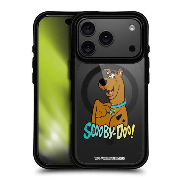 Scooby-Doo Character Art Pose BLACK SHOCKPROOF BUMPER CASE COMPATIBLE WITH Apple iPhone 17 Pro & MAGSAFE