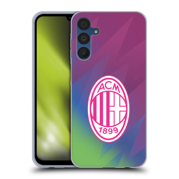 AC Milan 2023/24 Crest Kit Third Soft Gel Case for Samsung Galaxy A15 & MagSafe