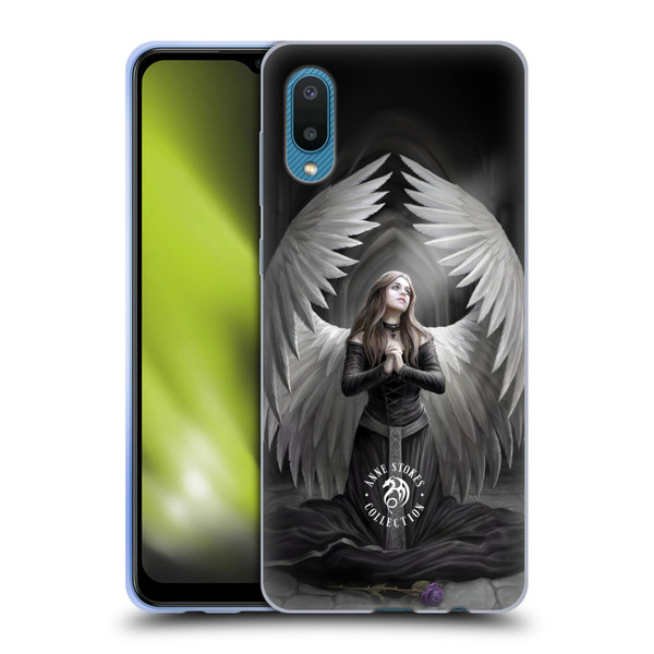 Anne Stokes Angels Prayer For The Fallen Soft Gel Case for Samsung Galaxy A02/M02 (2021)