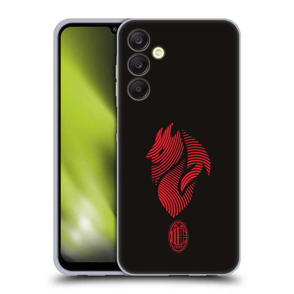 AC Milan Graphics Logo Soft Gel Case for Samsung Galaxy A25 5G