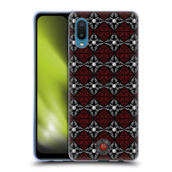 Anne Stokes Gothic Bat Moon Patttern Soft Gel Case for Samsung Galaxy A02/M02 (2021)