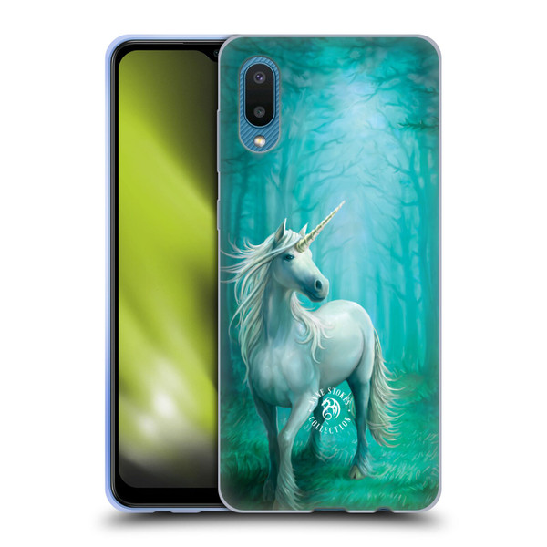 Anne Stokes Mythical Creatures Forest Unicorn Soft Gel Case for Samsung Galaxy A02/M02 (2021)