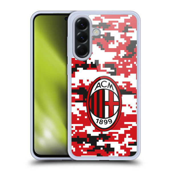 AC Milan Crest Patterns Digital Camouflage Soft Gel Case for Samsung Galaxy A56 5G