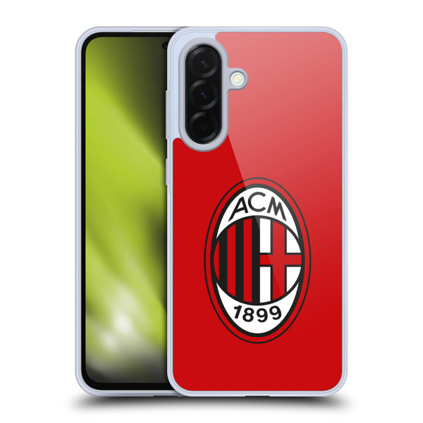 AC Milan Crest Full Colour Red Soft Gel Case for Samsung Galaxy A36 5G