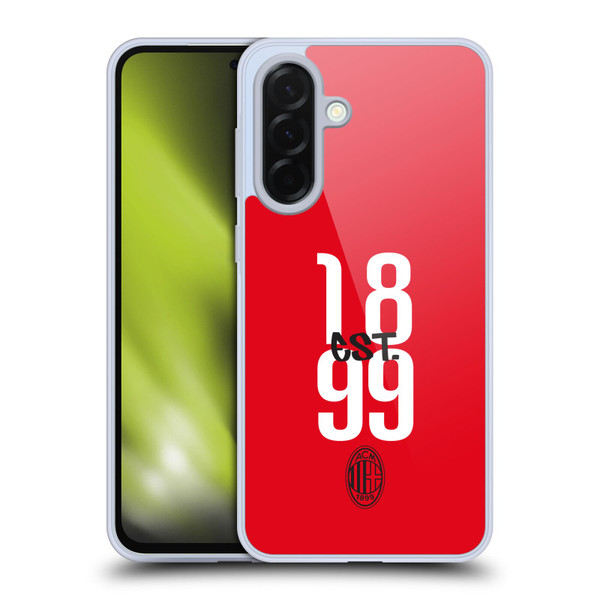 AC Milan Graphics Est. 1899 Soft Gel Case for Samsung Galaxy A36 5G