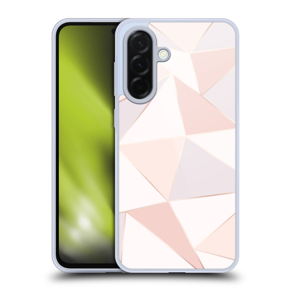 Alyn Spiller Rose Gold Geometry Soft Gel Case for Samsung Galaxy A36 5G
