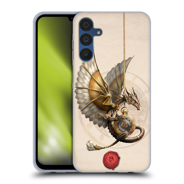 Anne Stokes Steampunk Clockwork Dragon Soft Gel Case for Samsung Galaxy A15 & MagSafe