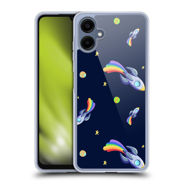 Carla Morrow Patterns Rocketship Soft Gel Case for Samsung Galaxy A06 4G / 5G
