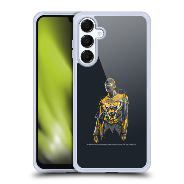 Black Lightning Key Art Thunder Soft Gel Case for Samsung Galaxy A16 5G & MagSafe