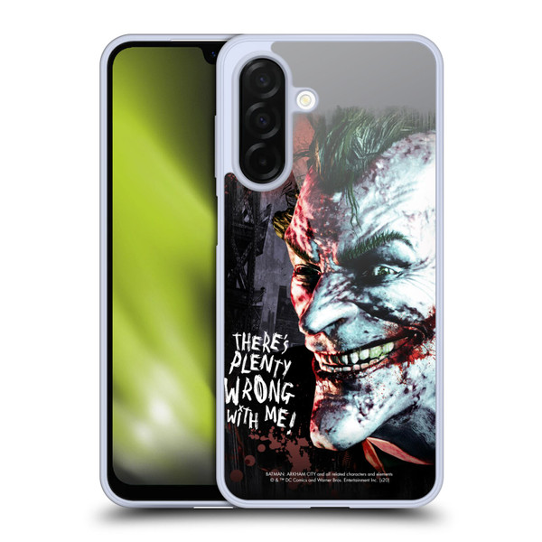 Batman Arkham City Graphics Joker Wrong With Me Soft Gel Case for Samsung Galaxy A26 5G