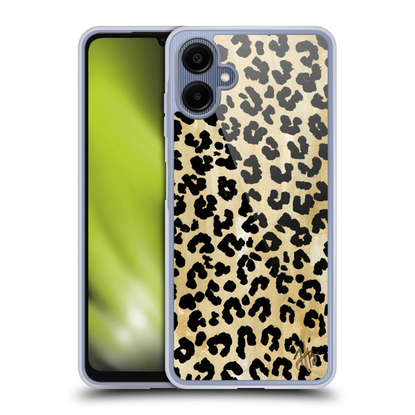 Haley Bush Pattern Painting Leopard Print Soft Gel Case for Samsung Galaxy A06 4G / 5G