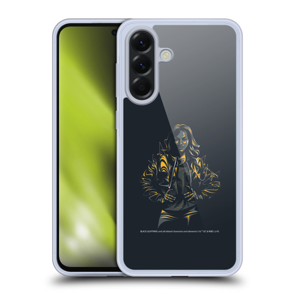 Black Lightning Key Art Jennifer Pierce Soft Gel Case for Samsung Galaxy A56 5G