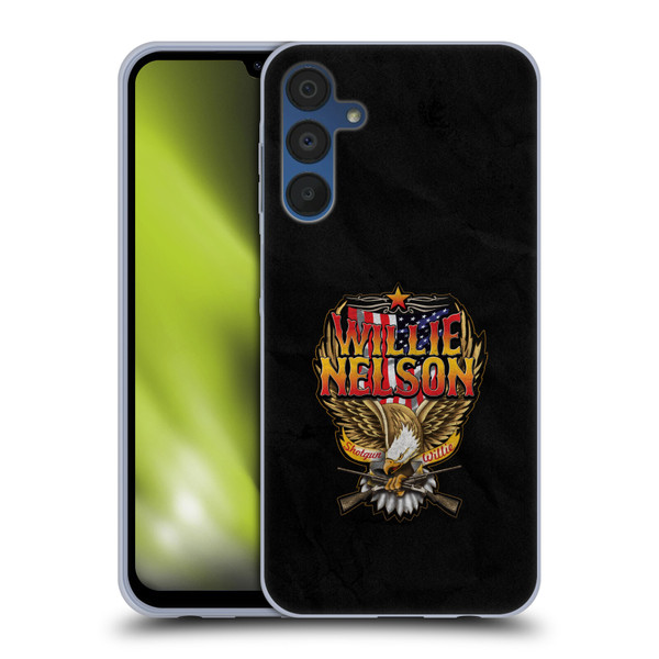 Willie Nelson Grunge Eagle Soft Gel Case for Samsung Galaxy A15 & MagSafe