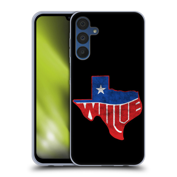 Willie Nelson Grunge Texas Soft Gel Case for Samsung Galaxy A15 & MagSafe