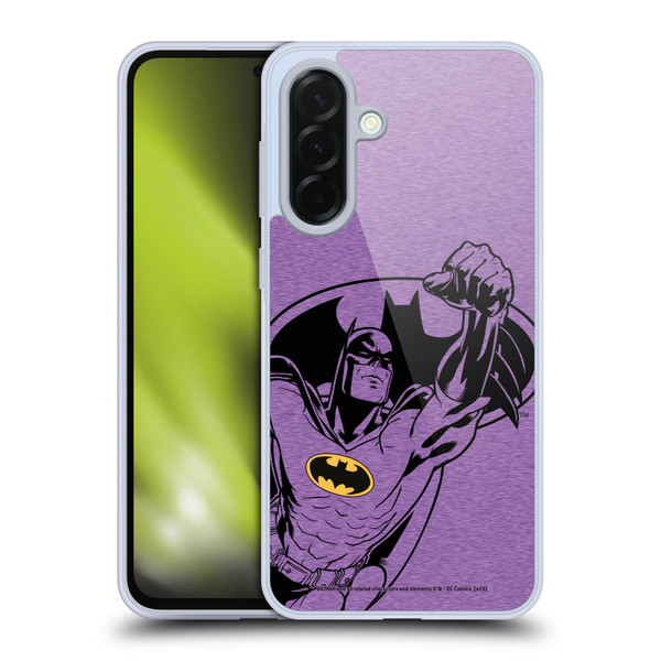Batman DC Comics Logos Purple Soft Gel Case for Samsung Galaxy A36 5G