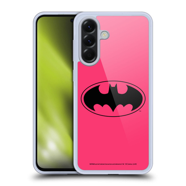 Batman DC Comics Logos Pink Soft Gel Case for Samsung Galaxy A56 5G