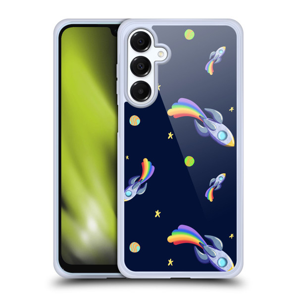 Carla Morrow Patterns Rocketship Soft Gel Case for Samsung Galaxy A16 5G & MagSafe