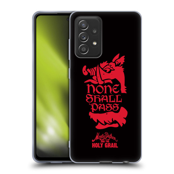 Monty Python Key Art None Shall Pass Soft Gel Case for Samsung Galaxy A52 / A52s / 5G (2021)
