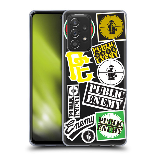 Public Enemy Graphics Collage Soft Gel Case for Samsung Galaxy A52 / A52s / 5G (2021)