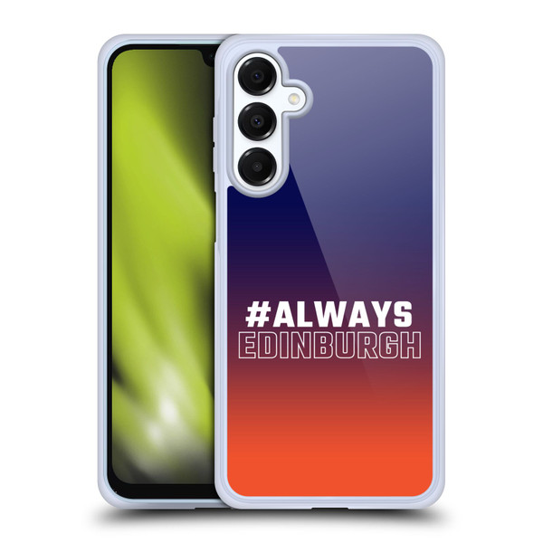 Edinburgh Rugby Logo 2 Gradient Edinburgh Soft Gel Case for Samsung Galaxy A16 5G & MagSafe