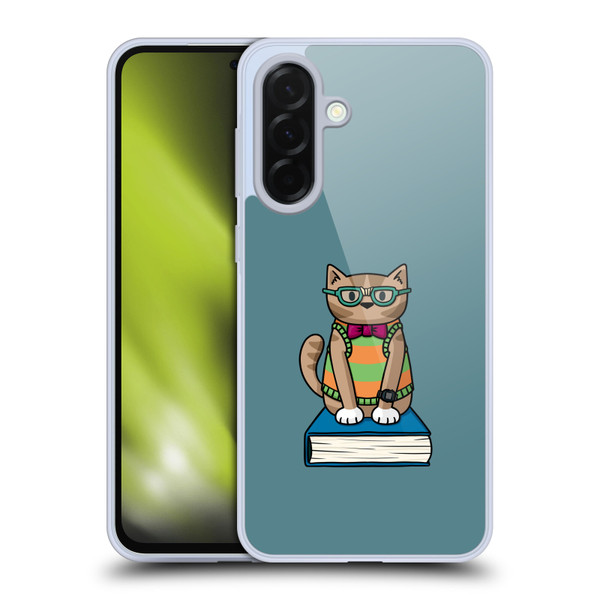 Beth Wilson Doodlecats Nerd Soft Gel Case for Samsung Galaxy A36 5G