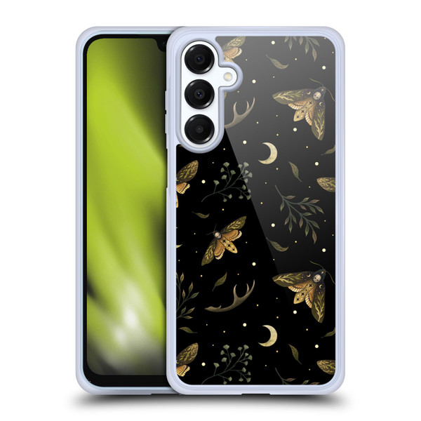 Episodic Drawing Pattern Death Head Moth Soft Gel Case for Samsung Galaxy A16 5G & MagSafe