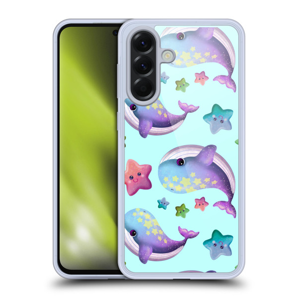 Carla Morrow Patterns Whale And Starfish Soft Gel Case for Samsung Galaxy A56 5G