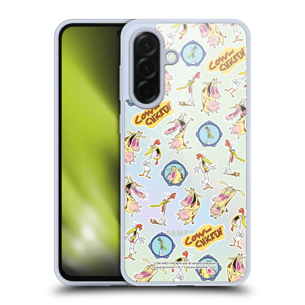 Cow and Chicken Graphics Pattern Soft Gel Case for Samsung Galaxy A36 5G