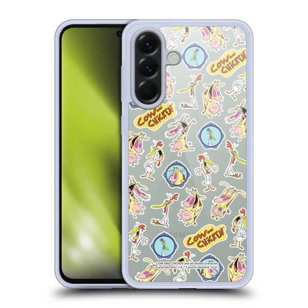 Cow and Chicken Graphics Pattern Soft Gel Case for Samsung Galaxy A56 5G