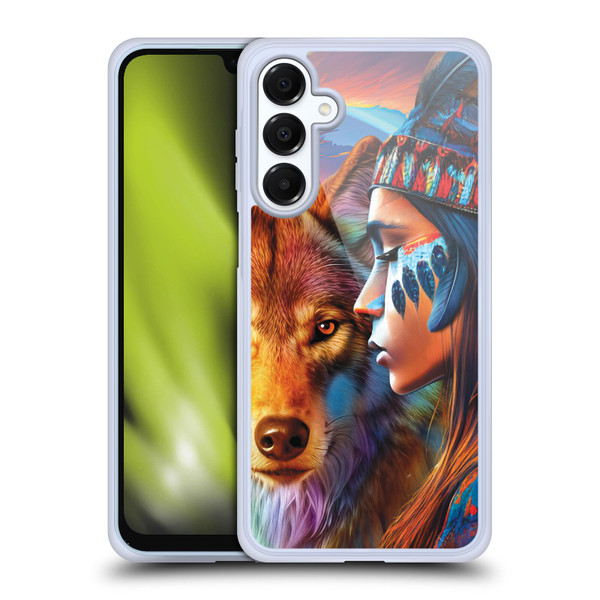 Michael David Ward Animals Wolf Soft Gel Case for Samsung Galaxy A16 5G & MagSafe