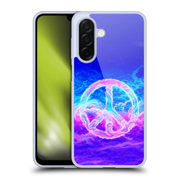 Wumples Cosmic Arts Clouded Peace Symbol Soft Gel Case for Samsung Galaxy A26 5G
