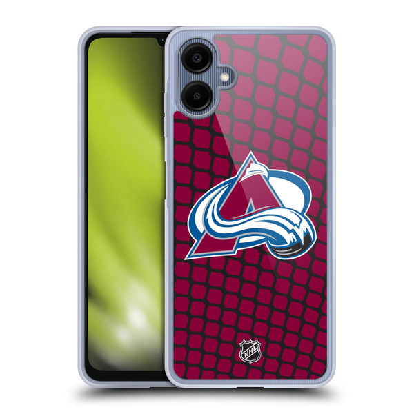 NHL Colorado Avalanche Net Pattern Soft Gel Case for Samsung Galaxy A06 4G / 5G