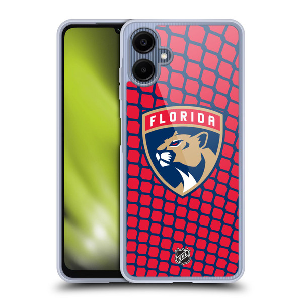NHL Florida Panthers Net Pattern Soft Gel Case for Samsung Galaxy A06 4G / 5G