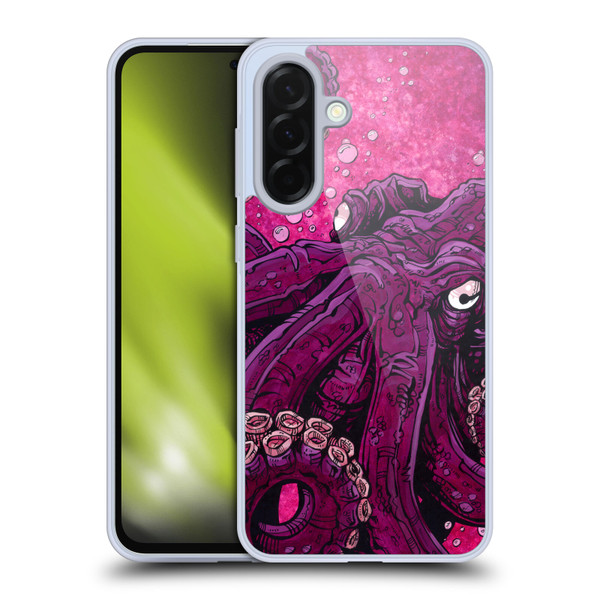 David Lozeau Colourful Grunge Octopus Squid Soft Gel Case for Samsung Galaxy A36 5G